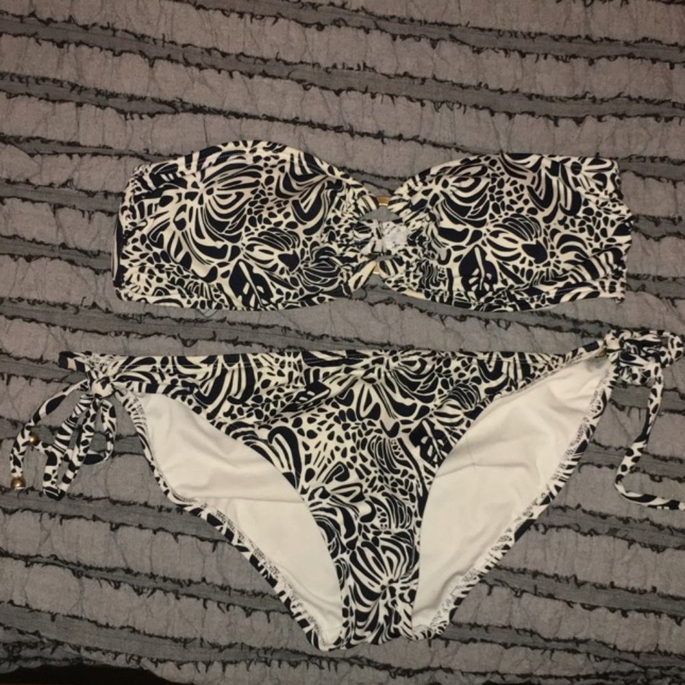 Vineyard Vines Blue Patterned Bikini